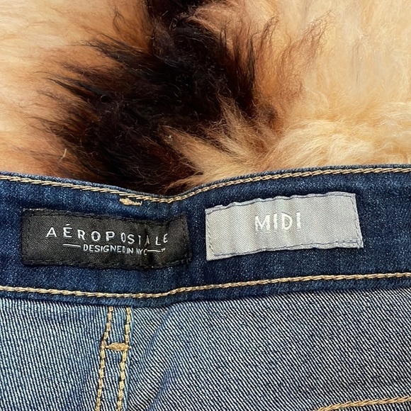 Aeropostale Midi Jean Shorts - Picture 2 of 6
